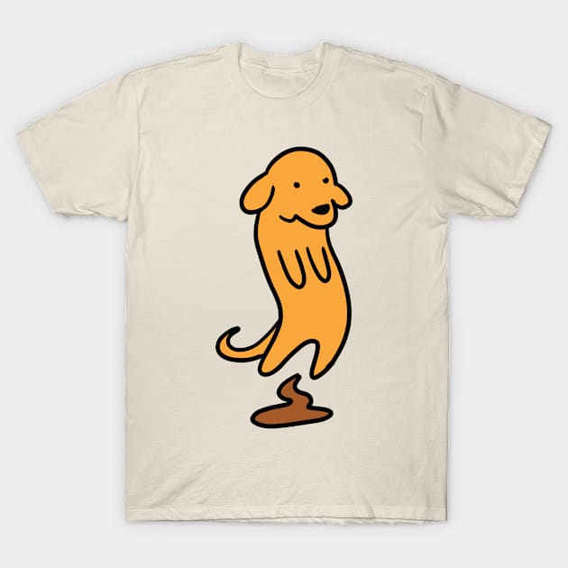 dog pooped T-Shirt by Sobchishin